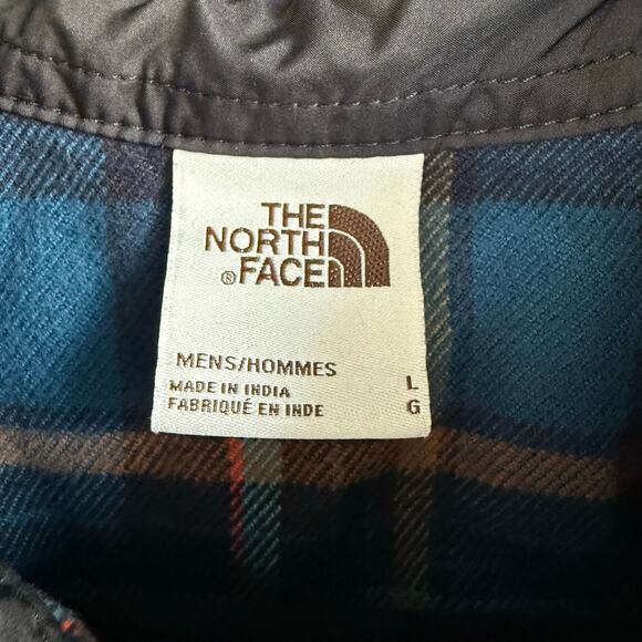 North Face Arroyo Flannel Shirt Men’s L Plaid Long Sleeve Button Down Gorpcore - Picture 5 of 8